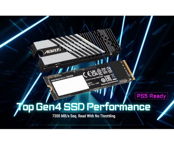 דיסק פנימי Gigabyte AORUS Gen4 7300 SSD 1TB